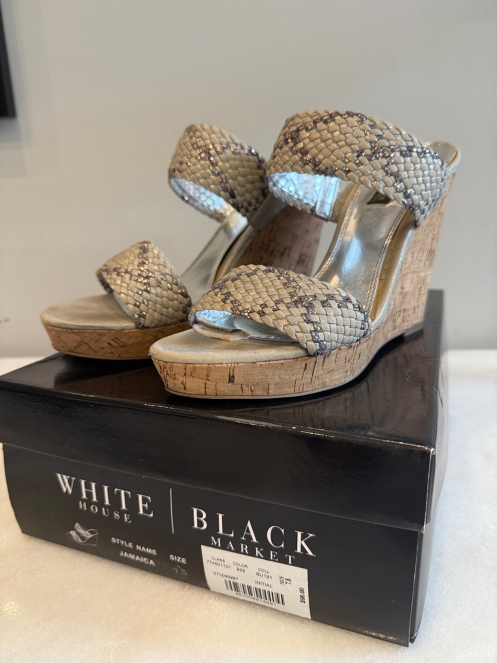 WHBM Jamaica woven espadrilles